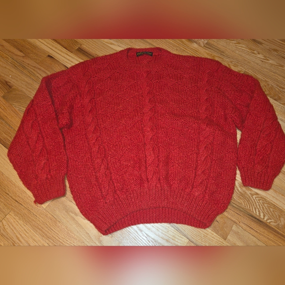 Alpaca Wool Sweater, Made In Peru